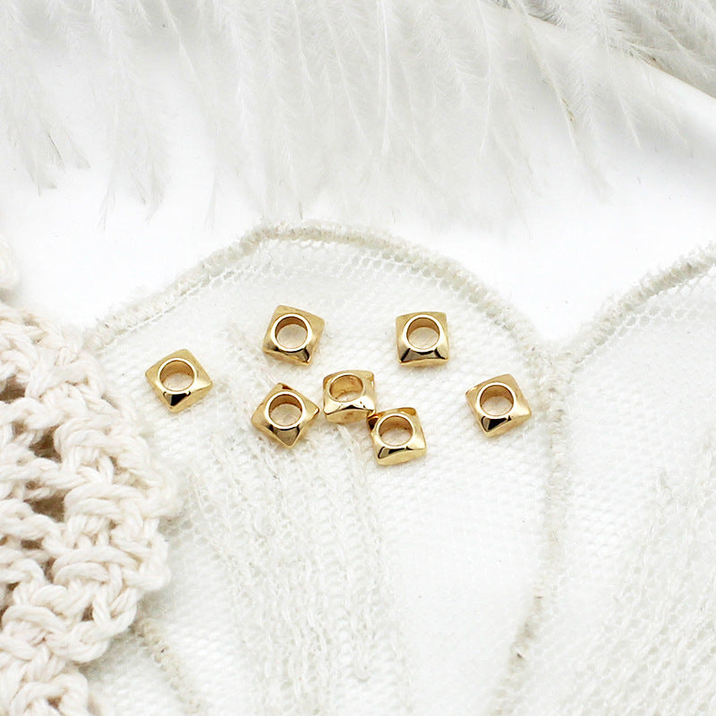 Wholesale of Bamboo Loose Bead Copper Partition DIY Jewelry Accessories